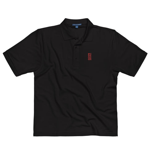 1STAR Coaches &God Vertical Crimson Men'S Premium Polo